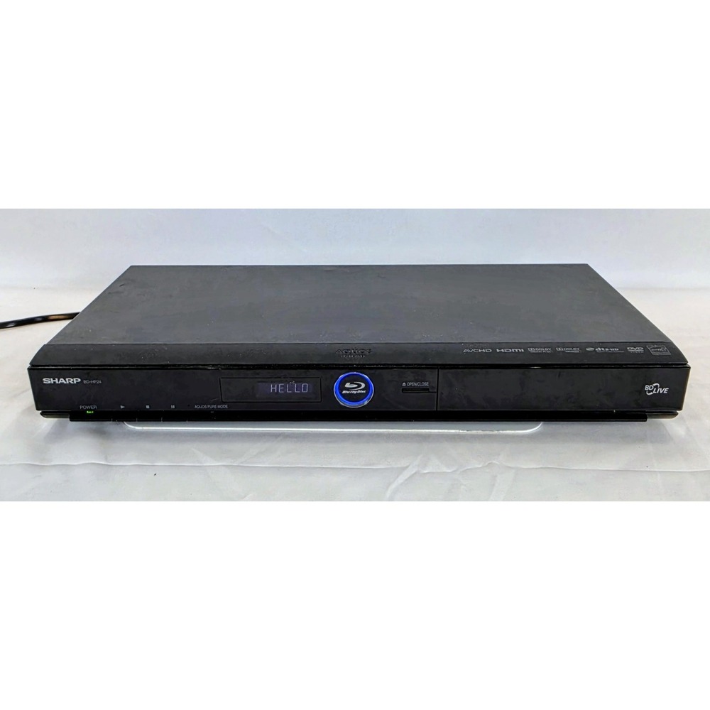Sharp Aquos Blu-Ray Disc Player Model BD-HP21U with Remote (TESTED WORKING)